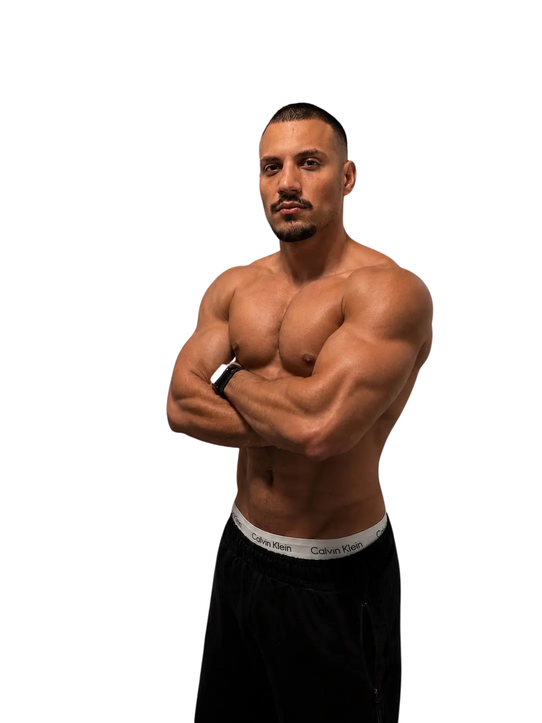 Fitness Coach στη Ρόδο κατά τη διάρκεια προπόνησης και καθοδήγησης ασκούμενων στο VG Personal Training.